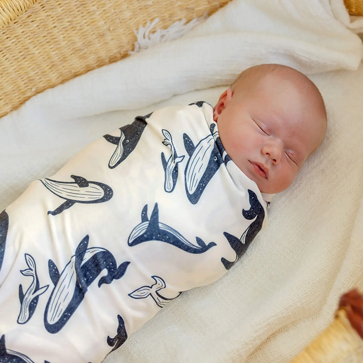 Cove Knit Swaddle Blanket Copper Pearl Lil Tulips