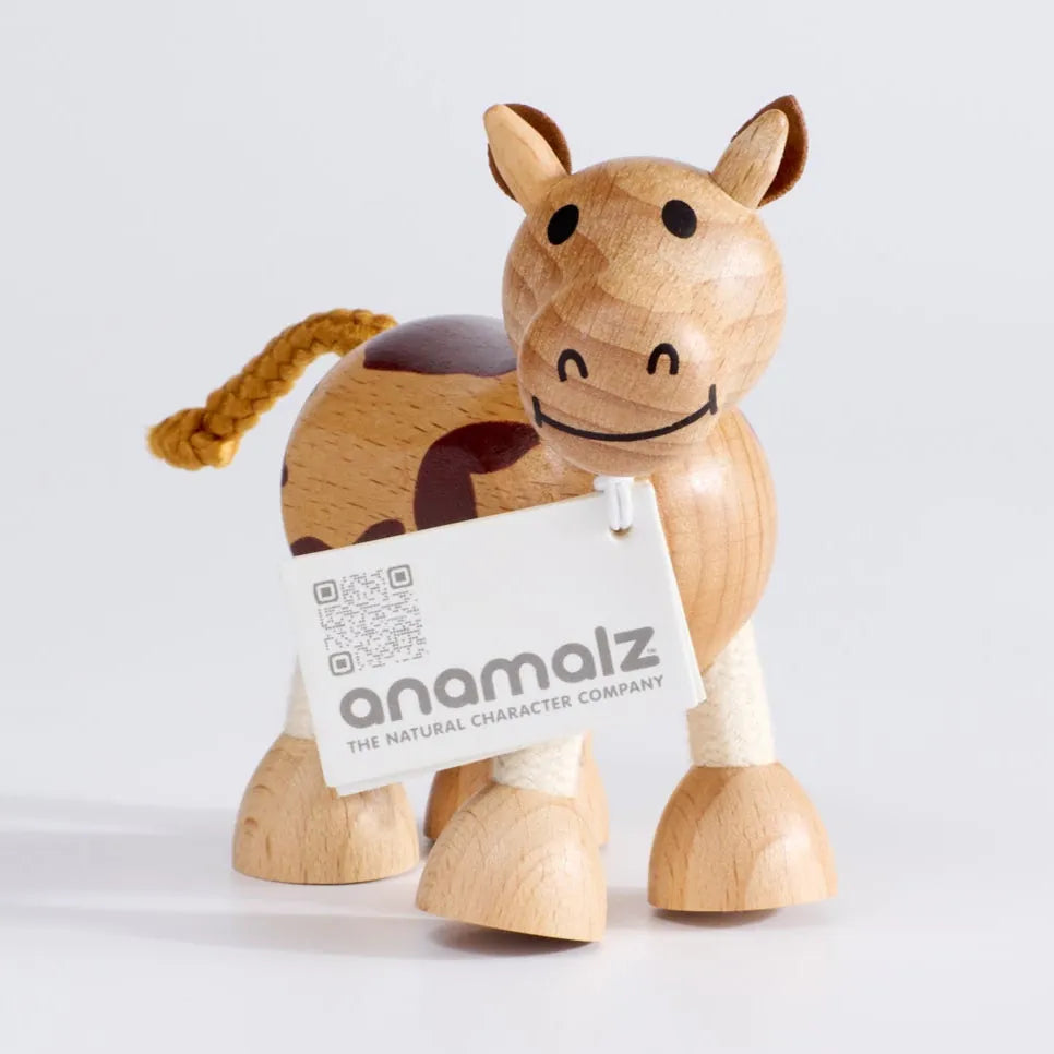Cow Wooden Toy anamalz Lil Tulips