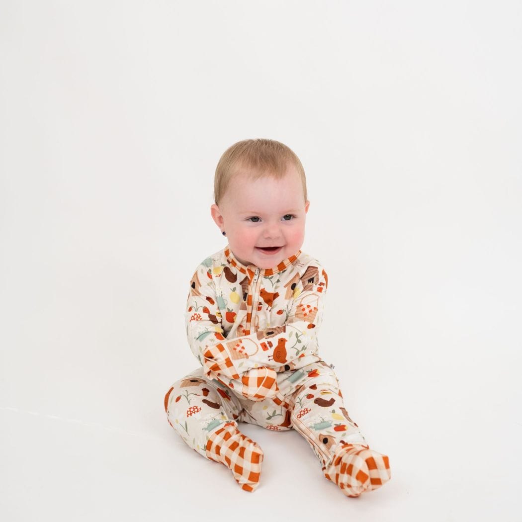 Cozy Cottage Bamboo Convertible Baby Pajamas Emerson and Friends Lil Tulips