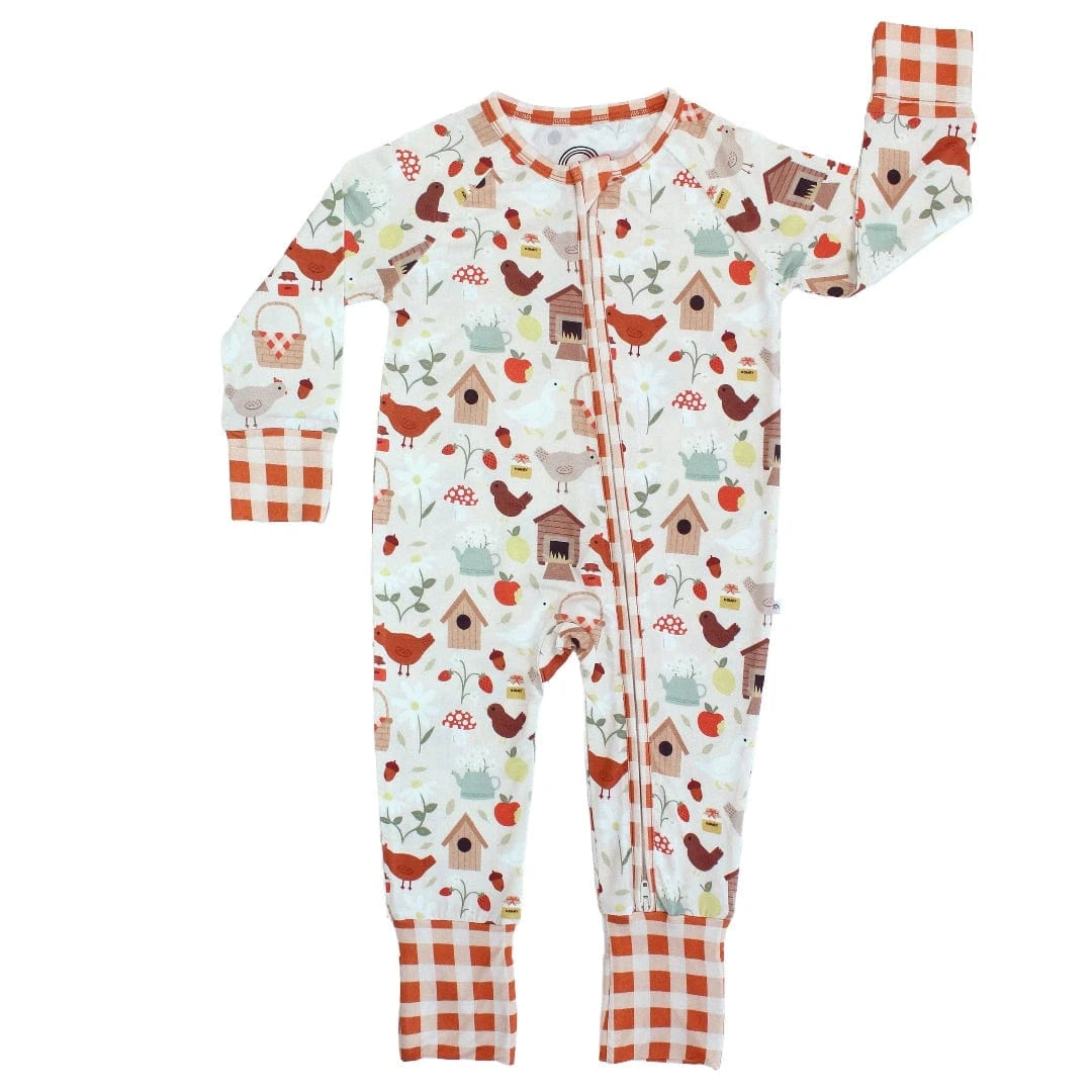 Cozy Cottage Bamboo Convertible Baby Pajamas Emerson and Friends Lil Tulips