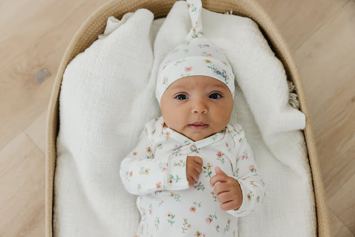 Eloise Top Knot Hat Copper Pearl Lil Tulips