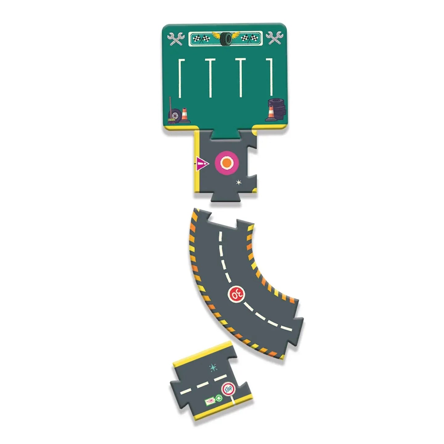 Crazy Motors Circuit 26pc Djeco Lil Tulips