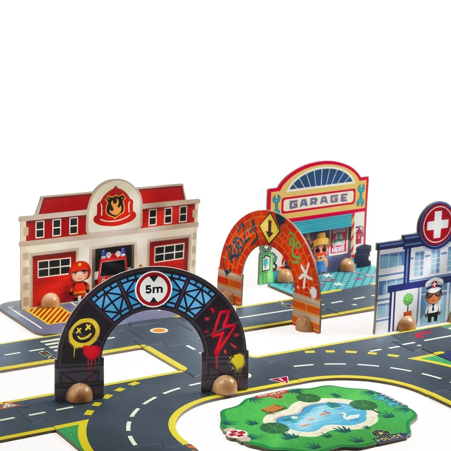 Crazy Motors Puzzle'Up Ville Djeco Lil Tulips