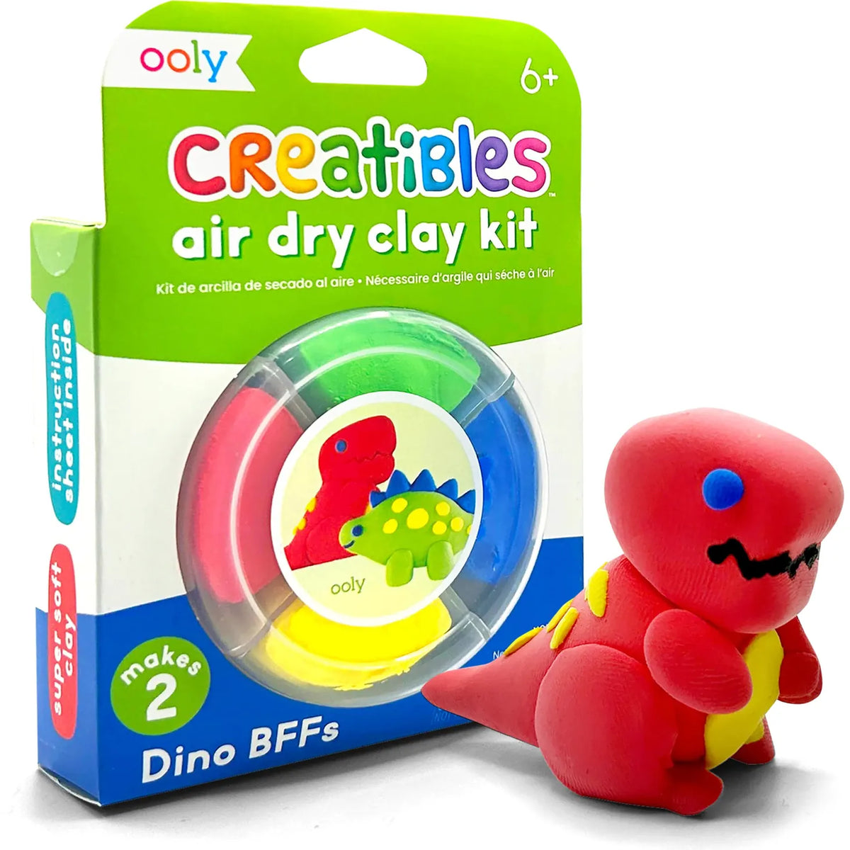 Creatibles Air Dry Clay Kit - Dino Pals OOLY Lil Tulips