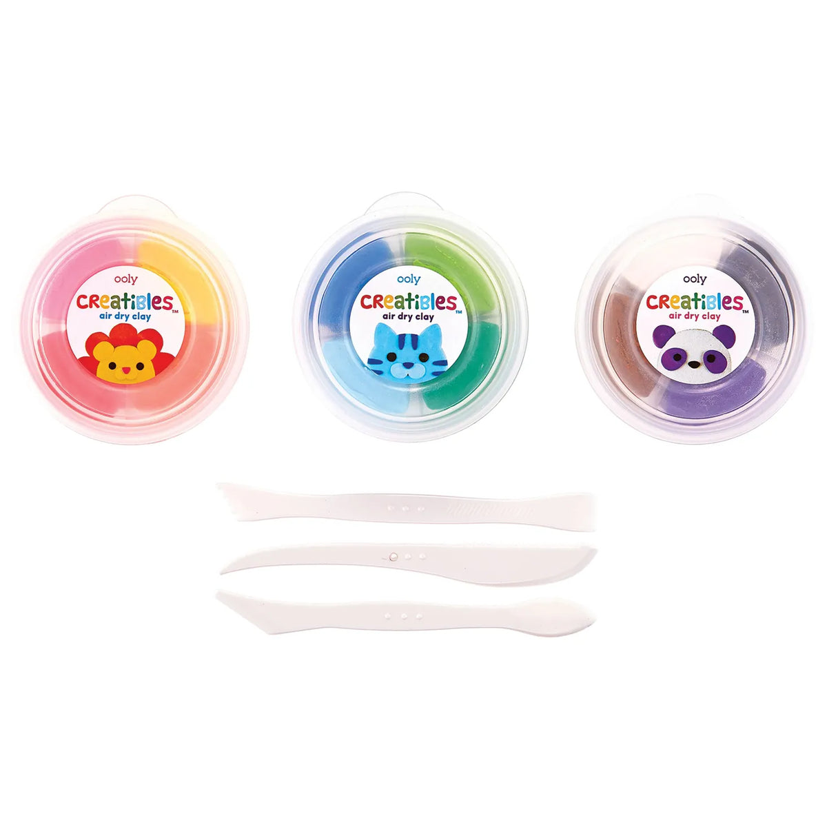 Creatibles Air Dry Clay Kit - Set of 12 Colors OOLY Lil Tulips