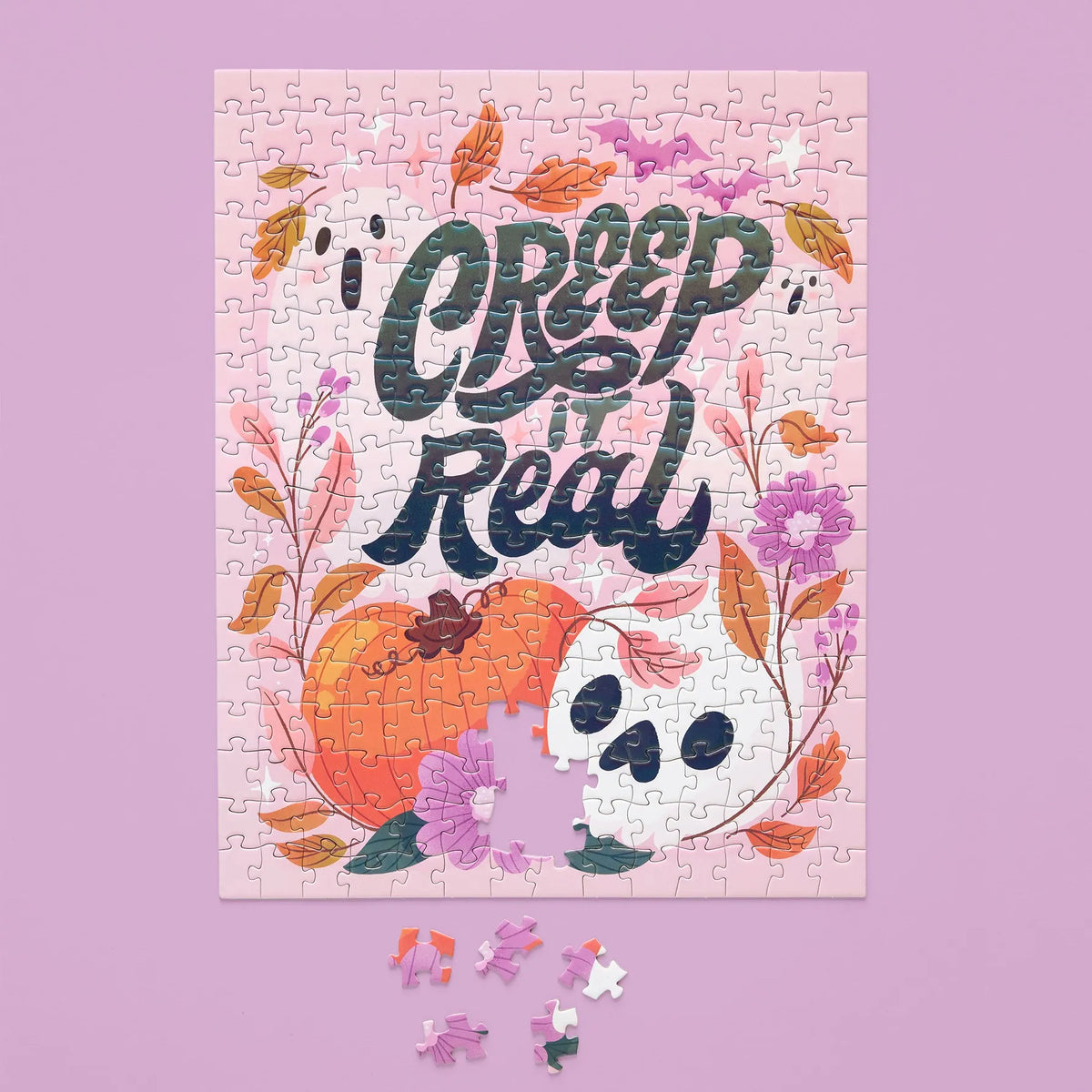 Creep It Real 250 Piece Puzzle Set of 3 Halloween Gift WerkShoppe Lil Tulips