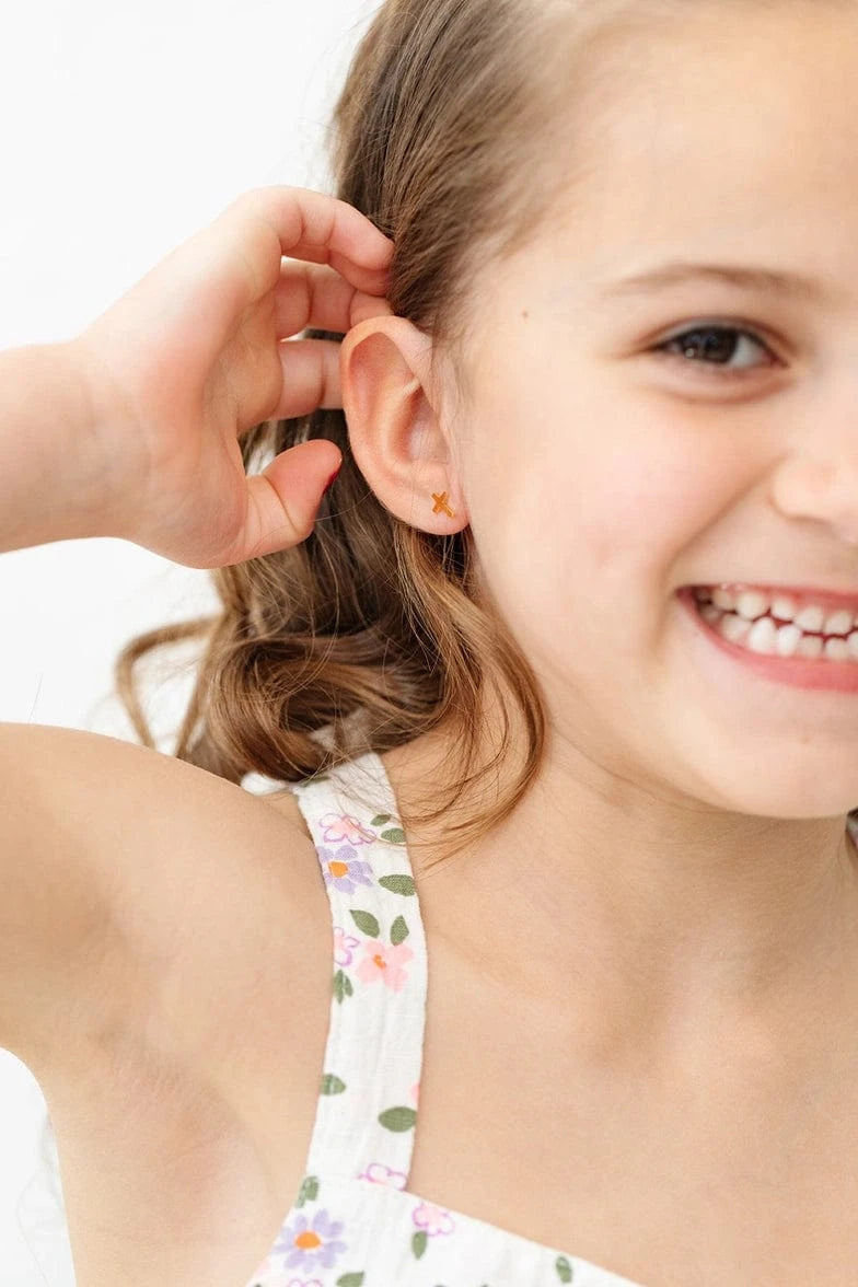 Cross Flat Back Earrings Pip Pop Post Bracelets Lil Tulips