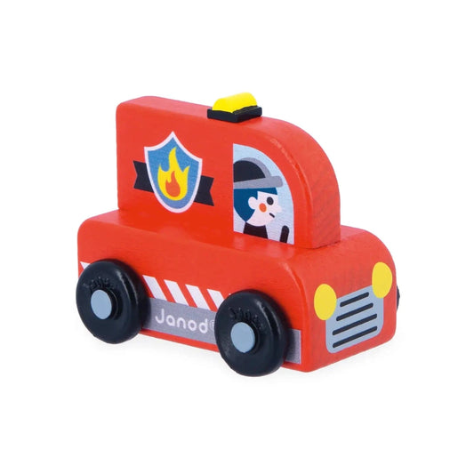 Crossroads City - Fire Truck Janod Baby Toys & Activity Equipment Lil Tulips