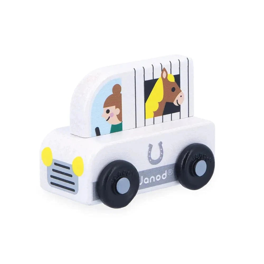 Crossroads City - Horse Truck Janod Baby Toys & Activity Equipment Lil Tulips