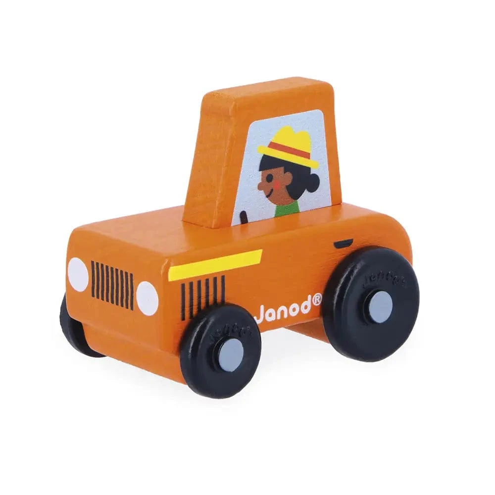 Crossroads City - Orange Tractor Janod Baby Toys & Activity Equipment Lil Tulips