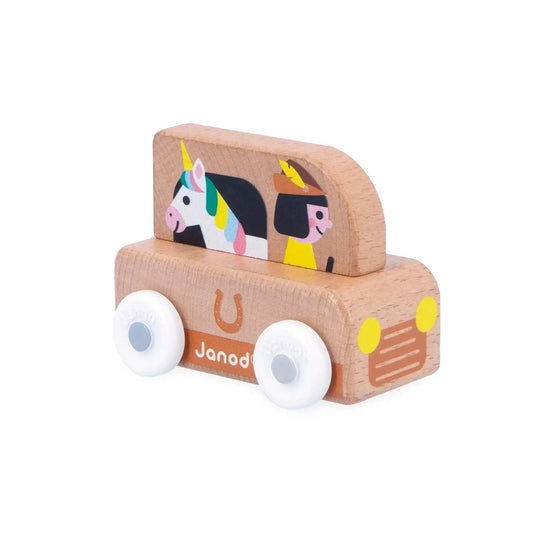 Crossroads Enchanted Kingdom - Unicorn Transport Truck Janod Baby Toys & Activity Equipment Lil Tulips