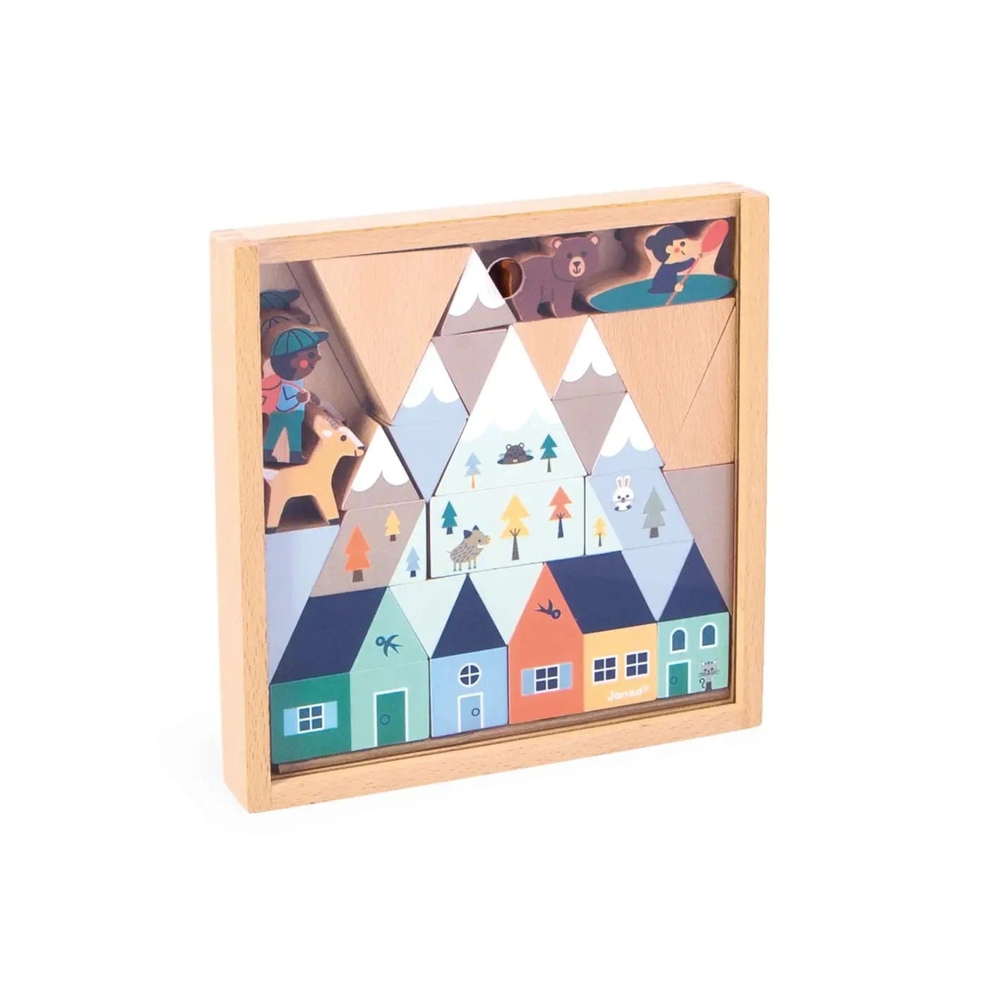 Crossroads White Valley - Building Blocks Janod Baby Toys & Activity Equipment Lil Tulips