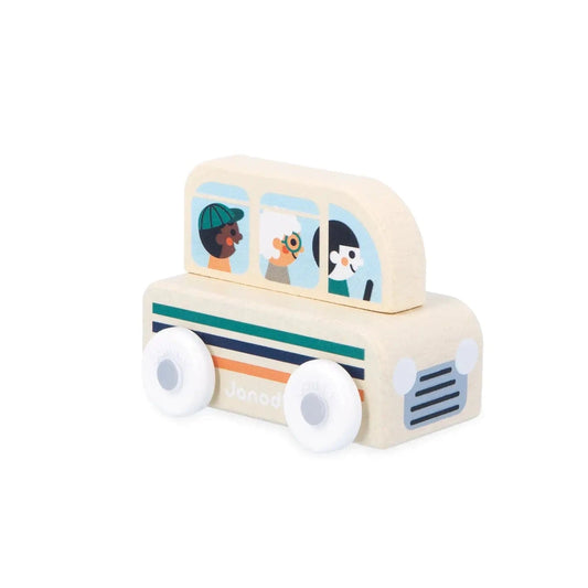 Crossroads White Valley - Bus Janod Baby Toys & Activity Equipment Lil Tulips