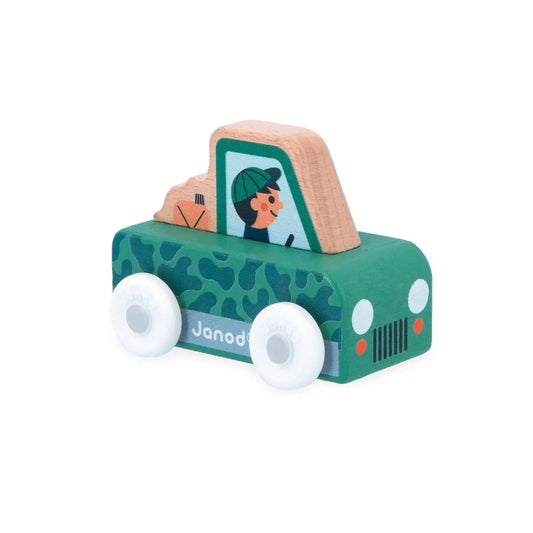 Crossroads White Valley - Safari Pickup Truck Janod Baby Toys & Activity Equipment Lil Tulips
