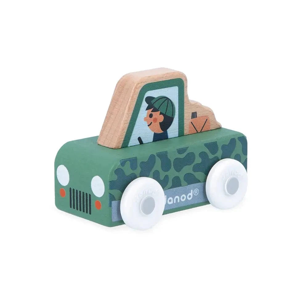 Crossroads White Valley - Safari Pickup Truck Janod Baby Toys & Activity Equipment Lil Tulips
