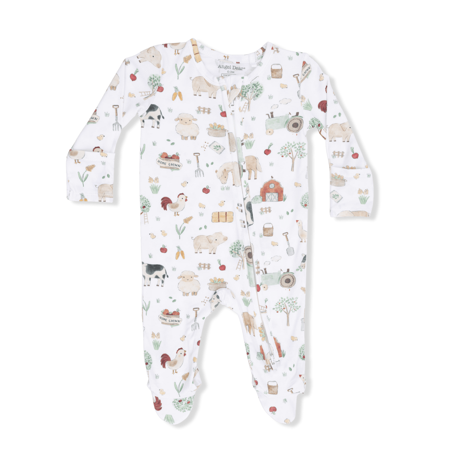 Cute Farm Animals Uni - 2 Way Zipper Footie Angel Dear Lil Tulips
