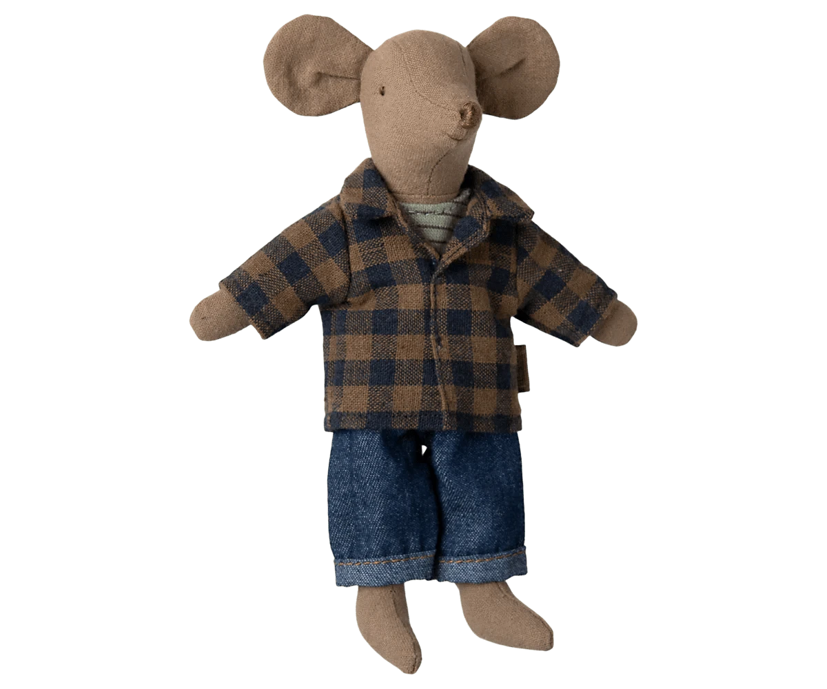 Dad mouse - Light brown Maileg Lil Tulips