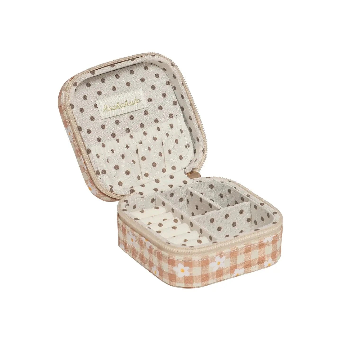 Daisy Gingham Square Jewelry Box Rockahula Kids buble Lil Tulips