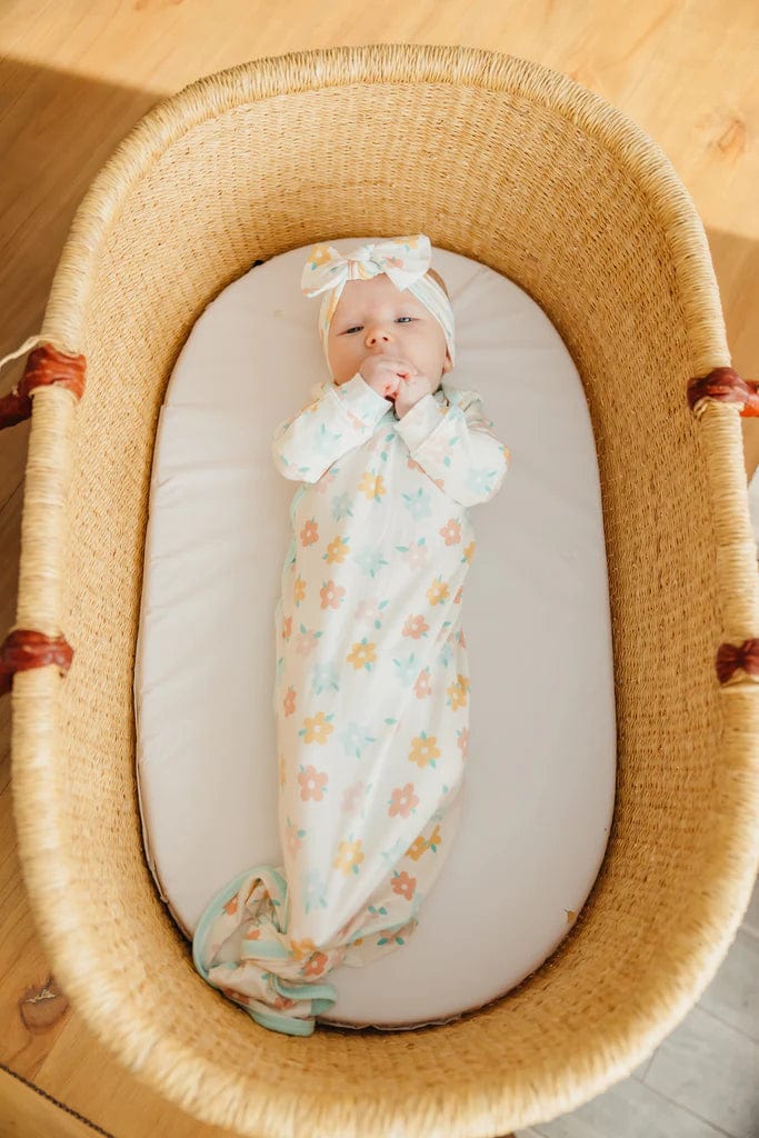 Daisy Newborn Knotted Gown Copper Pearl Lil Tulips