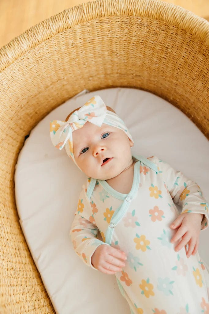 Daisy Newborn Knotted Gown Copper Pearl Lil Tulips