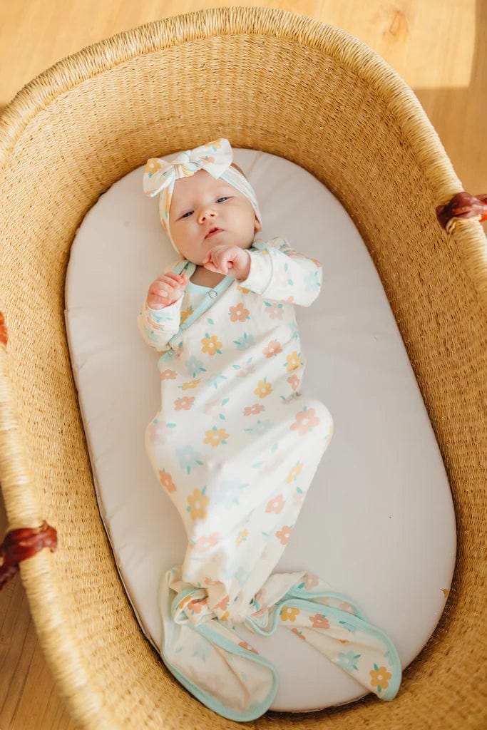 Daisy Newborn Knotted Gown Copper Pearl Lil Tulips