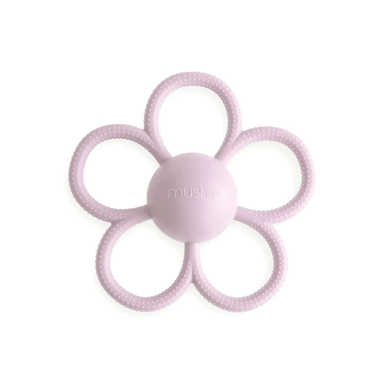 Daisy Rattle Teether - Soft Lilac Mushie Lil Tulips