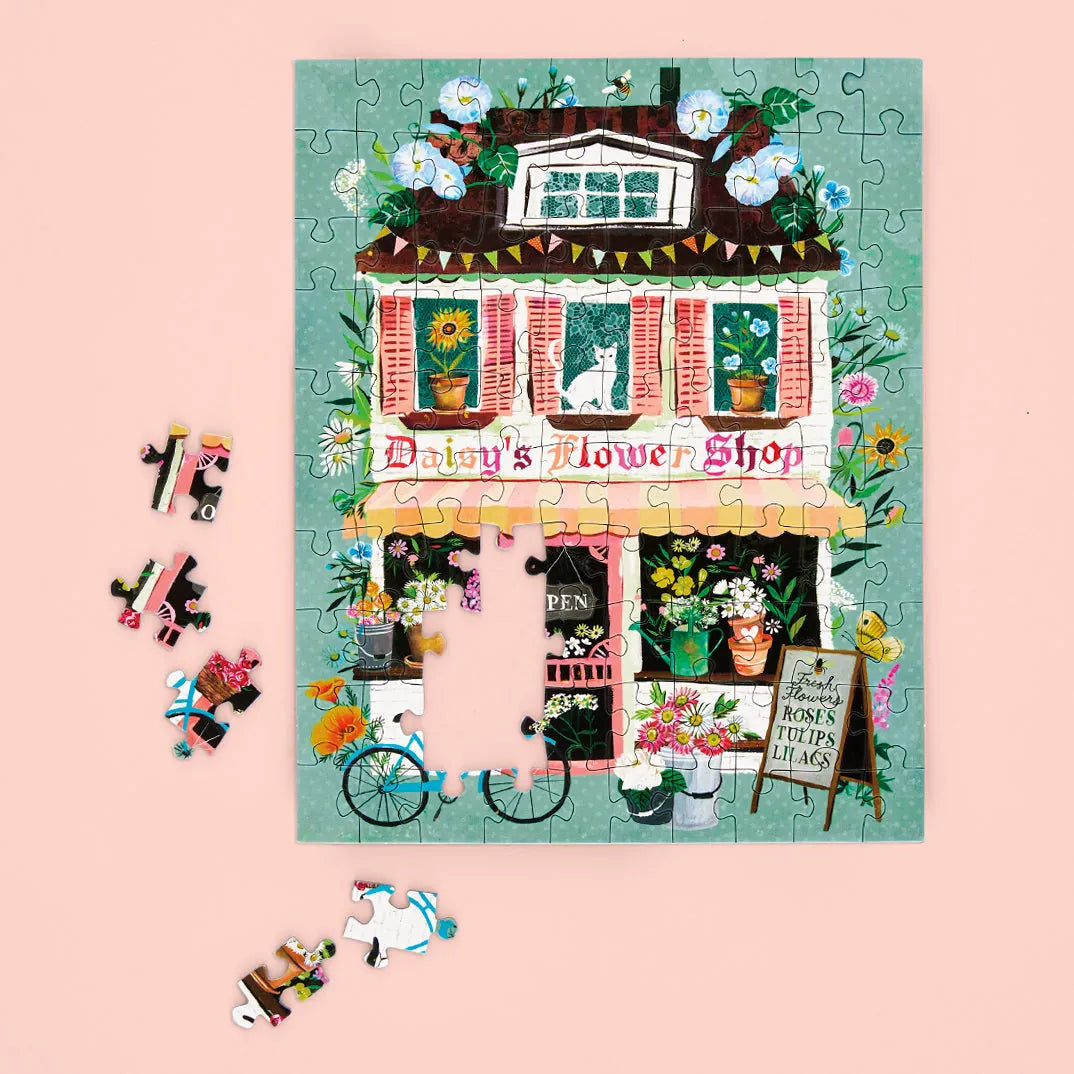 Daisy's Flower Shop 100 Piece Puzzle Snax WerkShoppe Lil Tulips