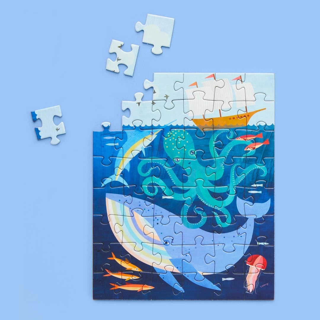 Deep Sea Adventure 48 Piece Kids Puzzle Snax WerkShoppe Lil Tulips