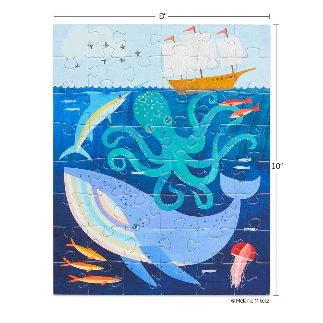 Deep Sea Adventure 48 Piece Kids Puzzle Snax WerkShoppe Lil Tulips