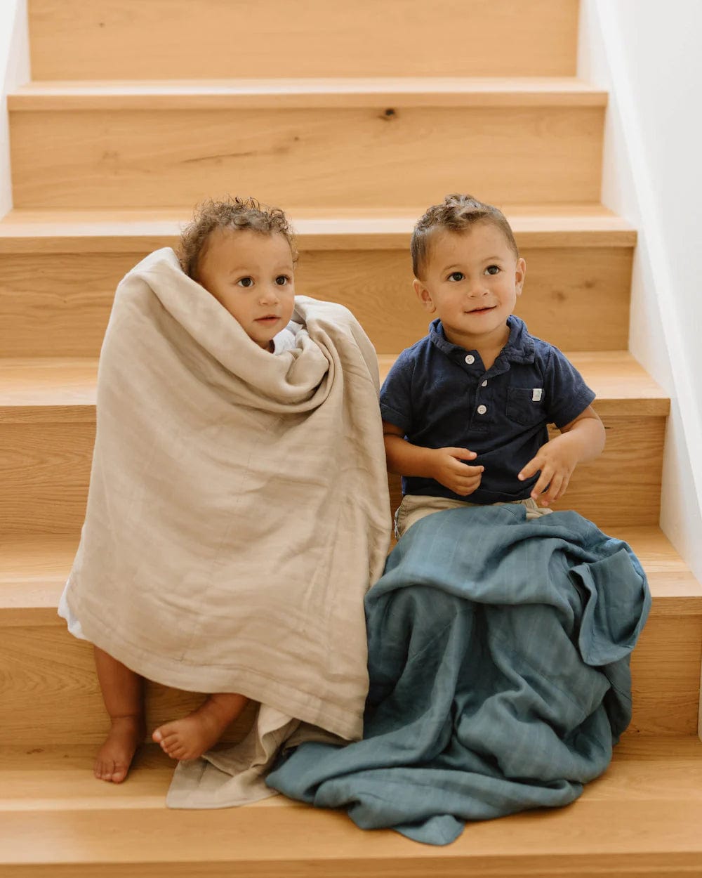 Deluxe Muslin Baby Quilt - Oatmeal Little Unicorn Lil Tulips