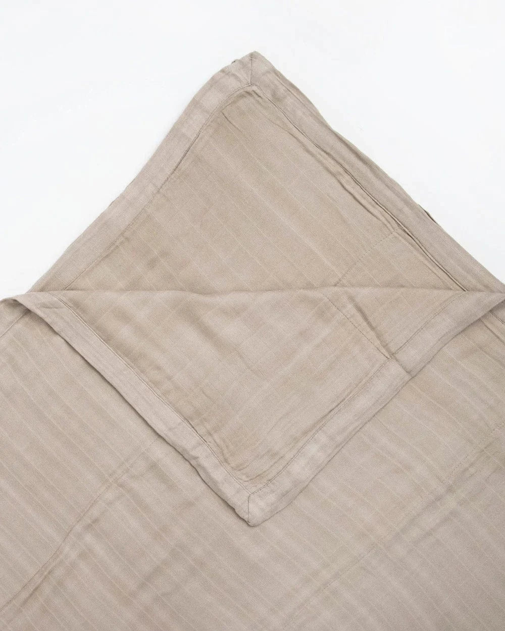 Deluxe Muslin Quilted Throw - Oatmeal Little Unicorn Lil Tulips