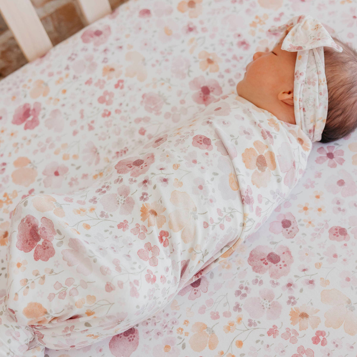 Diana Knit Swaddle Blanket Copper Pearl Lil Tulips
