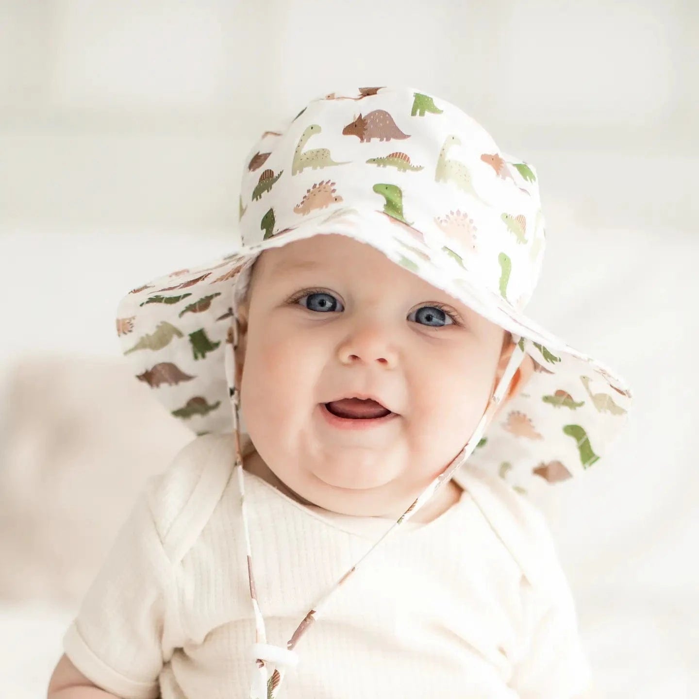 Dino Bucket Sunhat UPF 50+ Huggalugs Baby & Toddler Clothing Lil Tulips