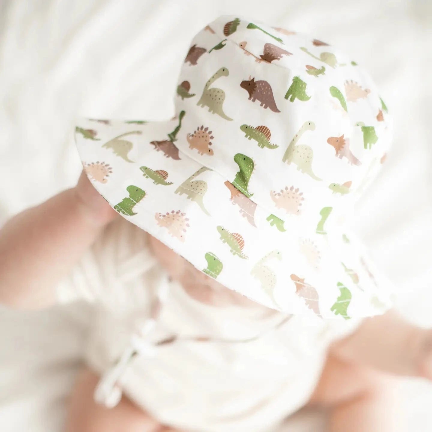 Dino Bucket Sunhat UPF 50+ Huggalugs Baby & Toddler Clothing Lil Tulips