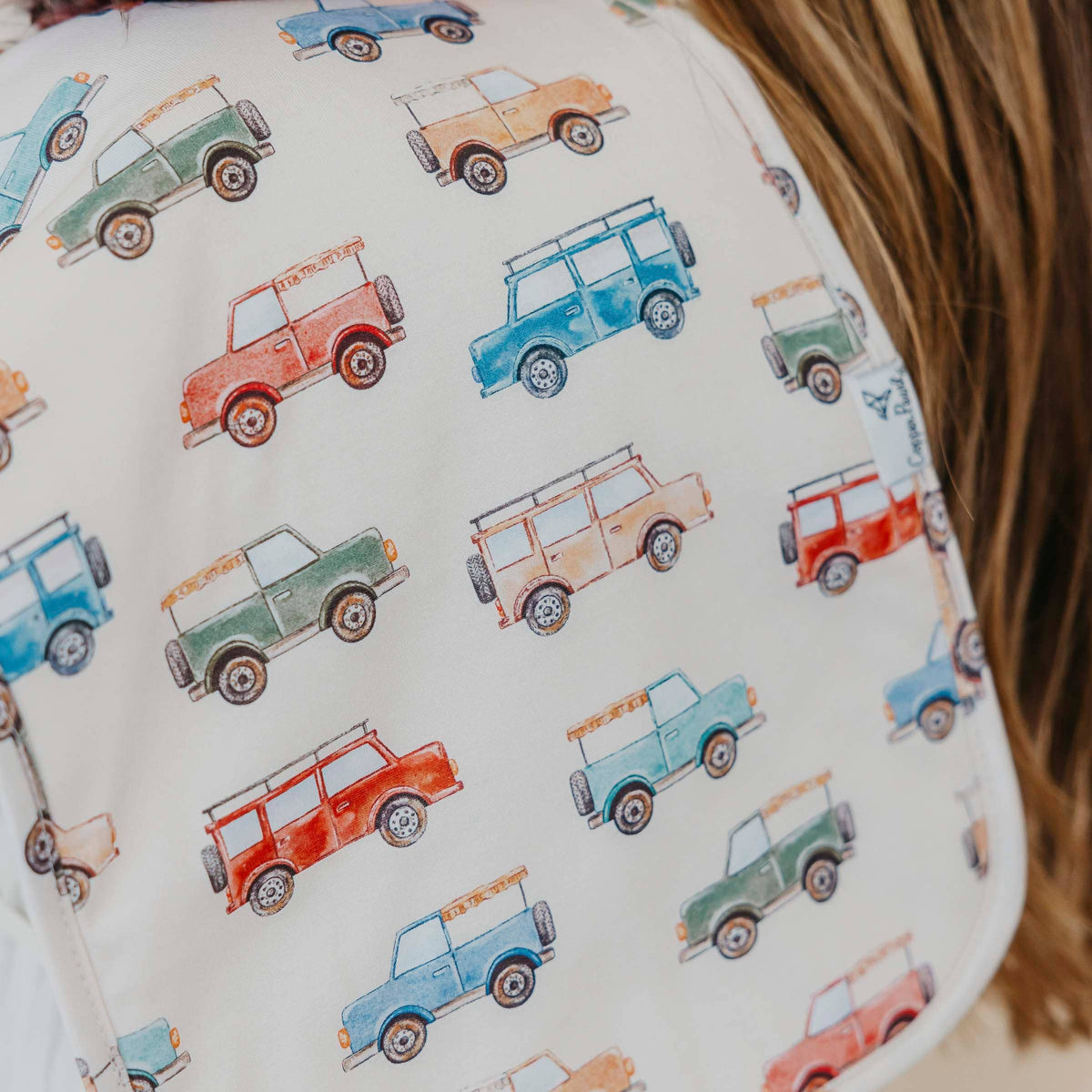 Dino Explorer Burp Cloth Set (3-Pack) Copper Pearl Lil Tulips