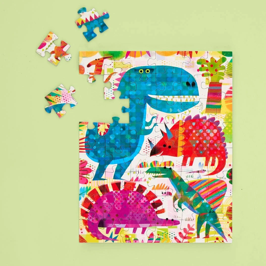 Dinosaur Day 48 Piece Puzzle Snax WerkShoppe Lil Tulips