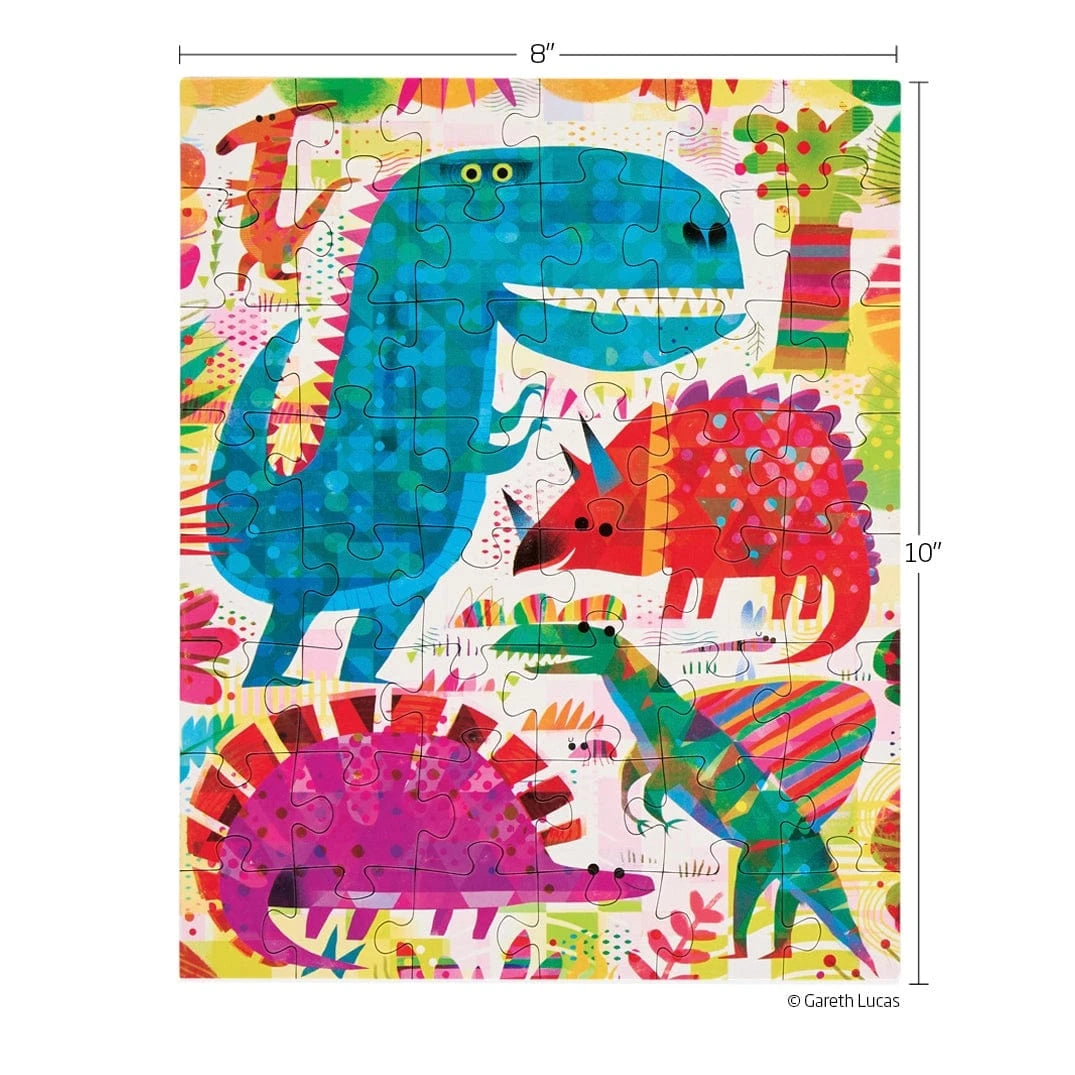 Dinosaur Day 48 Piece Puzzle Snax WerkShoppe Lil Tulips