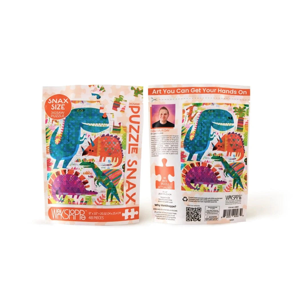 Dinosaur Day 48 Piece Puzzle Snax WerkShoppe Lil Tulips