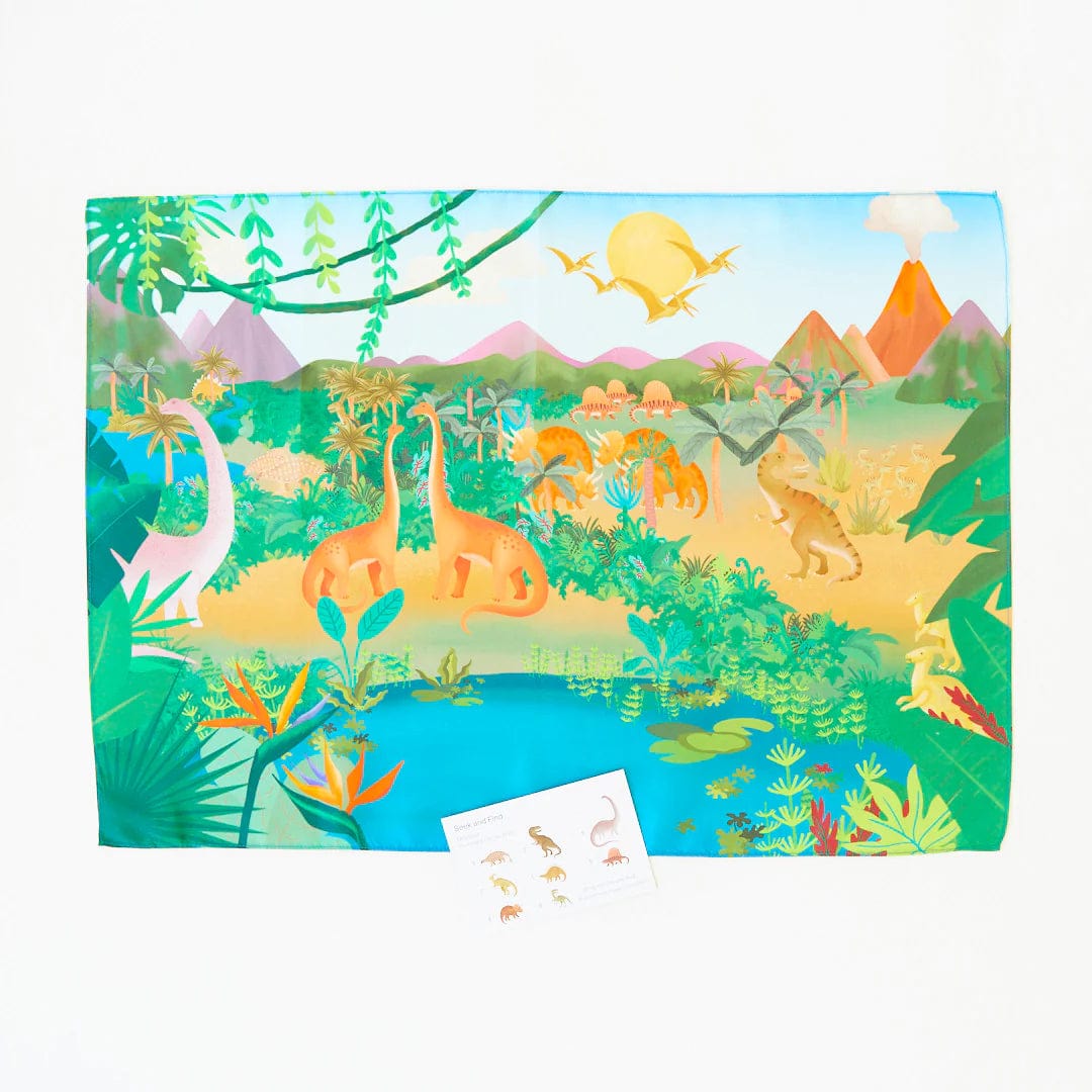 Dinosaur Land Seek & Find Playsilk Sarah's Silks Lil Tulips