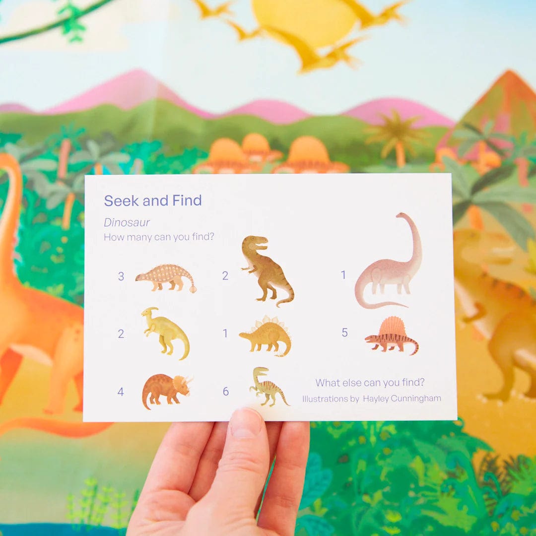 Dinosaur Land Seek & Find Playsilk Sarah's Silks Lil Tulips
