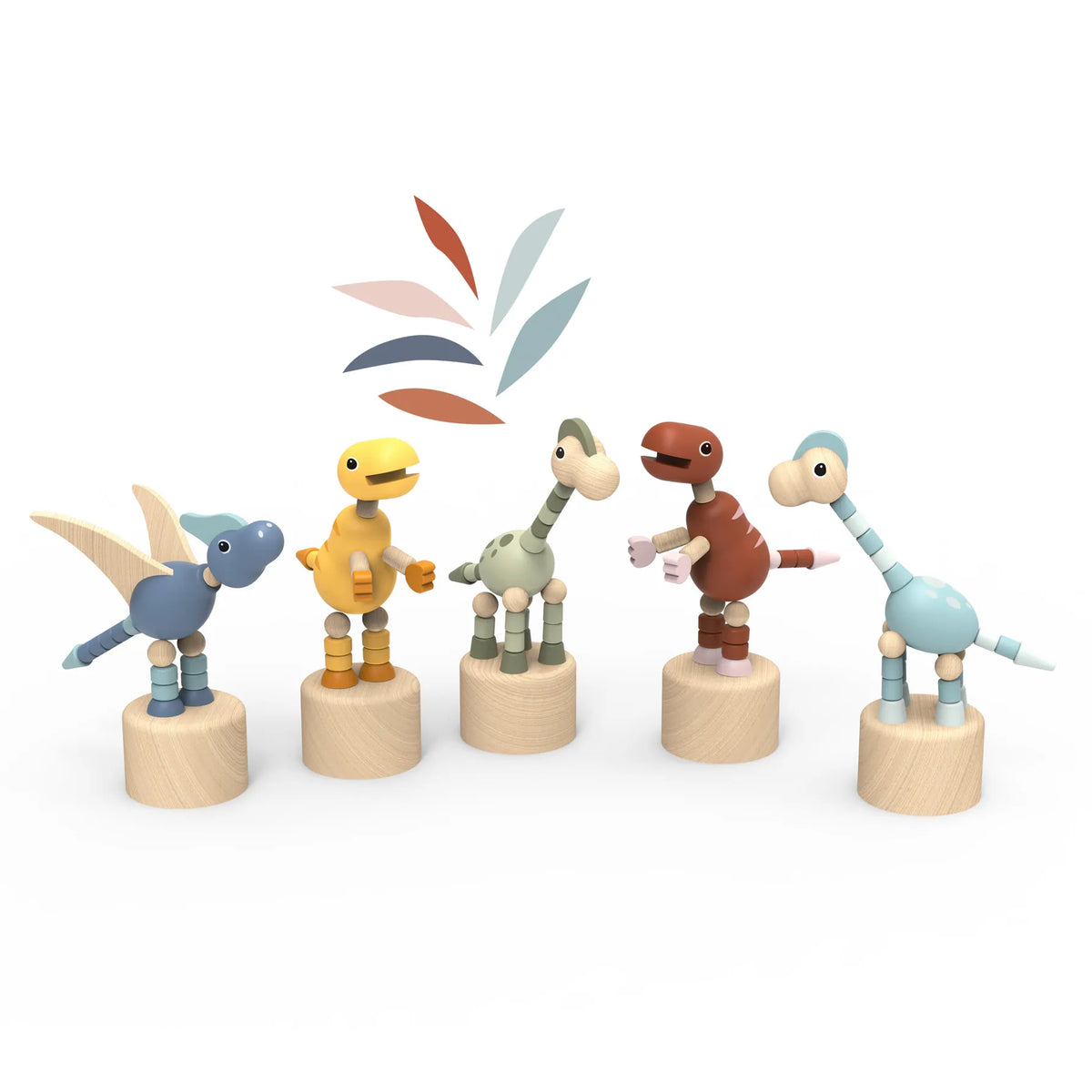 Dinosaur Pushing Puppet - Styles Vary Speedy Monkey Lil Tulips