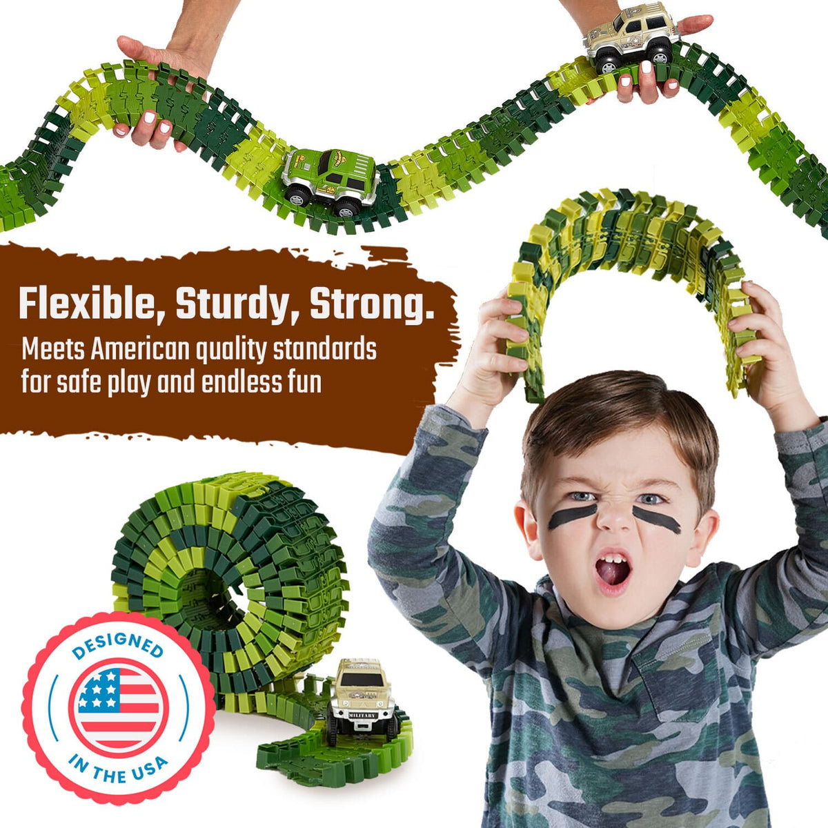Dinosaur Race Car Track Set JitteryGit Lil Tulips