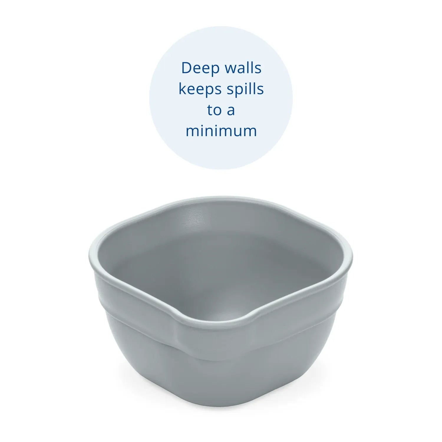 Dip 'n' Pour Bowl USA Made - Grey RePlay Lil Tulips