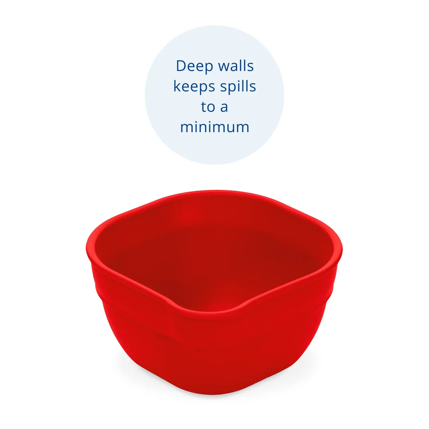 Dip 'n' Pour Bowl USA Made - Red RePlay Lil Tulips