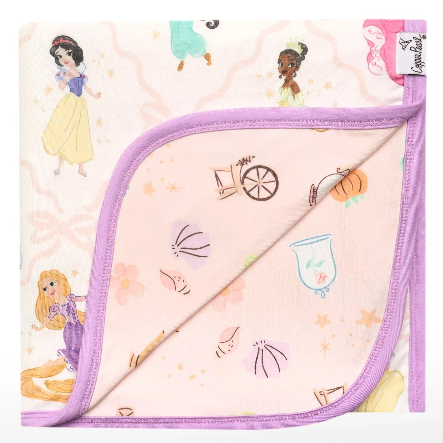 Disney Princess 3-Layer Stretchy Quilt Copper Pearl Lil Tulips