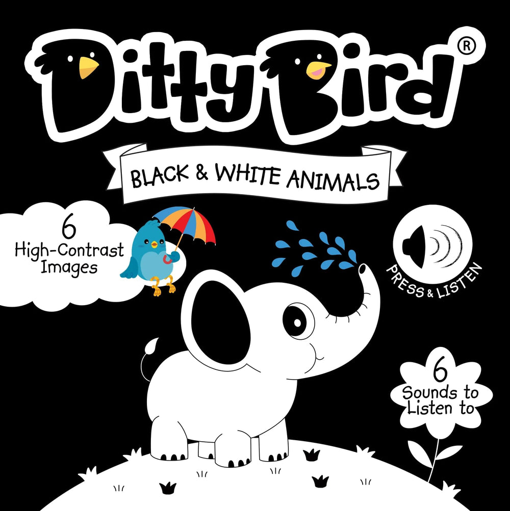 Ditty Bird Baby Sound Book: Black & White Animals Ditty Bird Book Lil Tulips