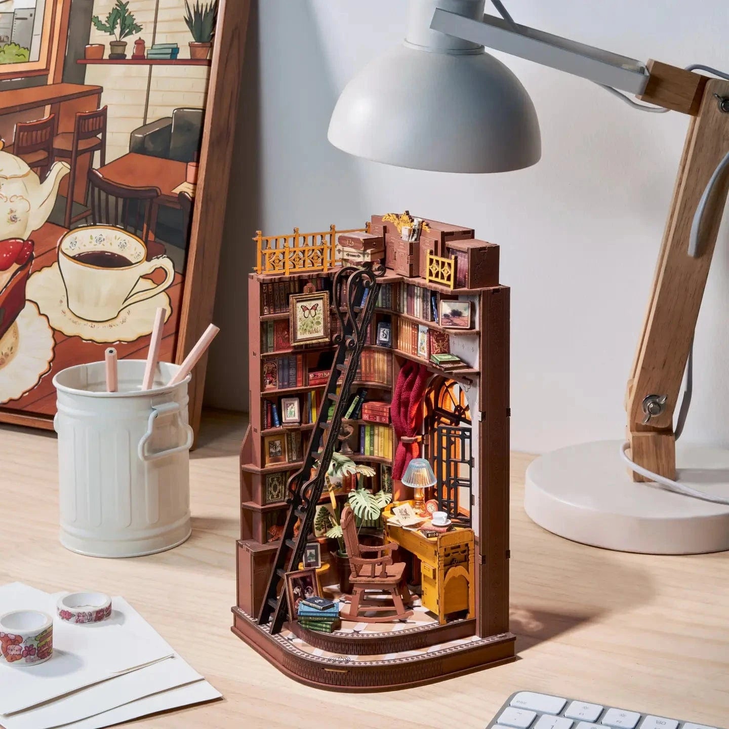 Diy Book Nook Kit: Silent Corner Study Hands Craft Lil Tulips