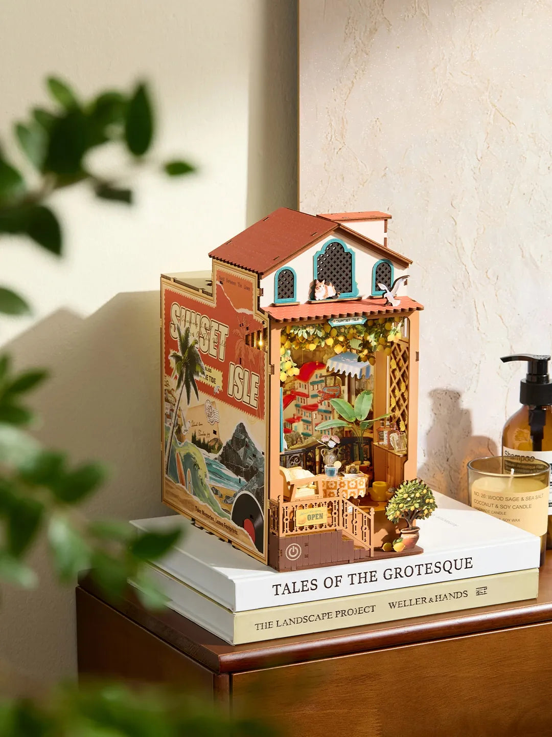 Diy Book Nook Kit: Sunset Isle Hands Craft Lil Tulips