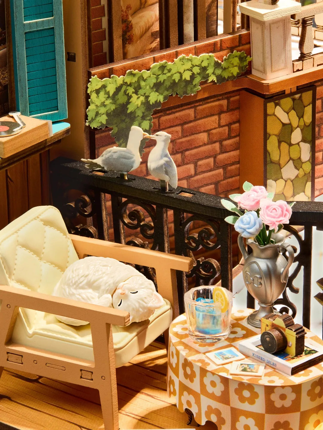 Diy Book Nook Kit: Sunset Isle Hands Craft Lil Tulips
