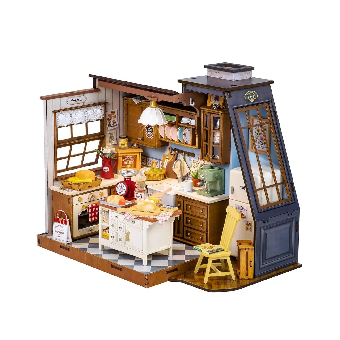 Diy Miniature House DG172 Kit: Baking Kitchen Hands Craft Lil Tulips